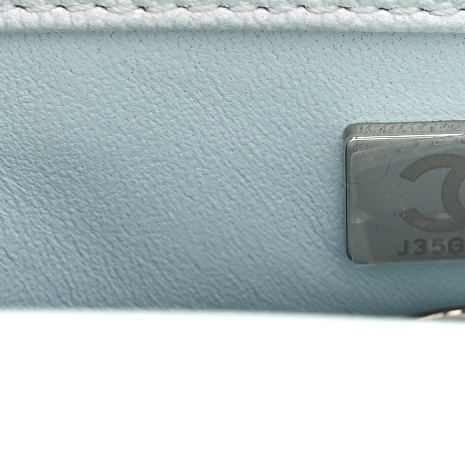 Chanel Iridescent Caviar Quilted Extra Mini Coco Handle Flap Light Blue 7 of 10