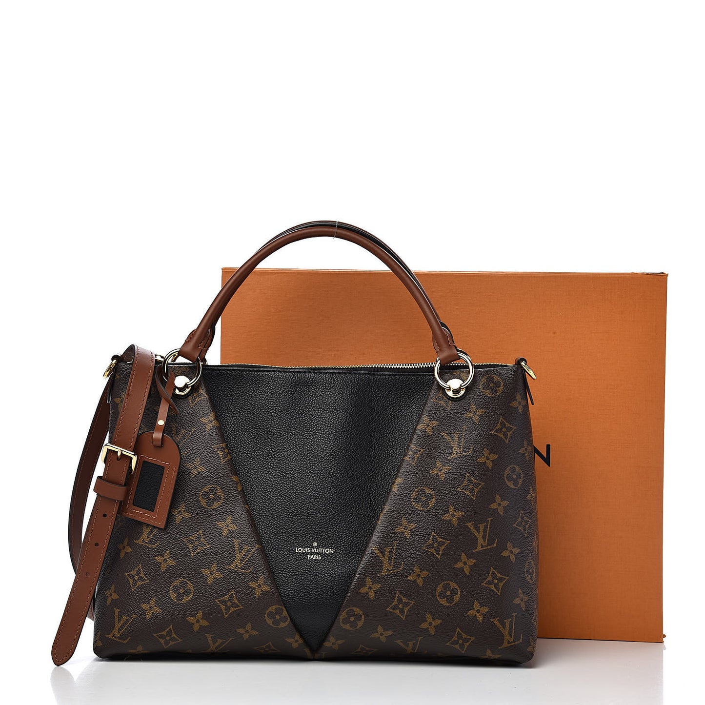 Monogram V Tote MM Black