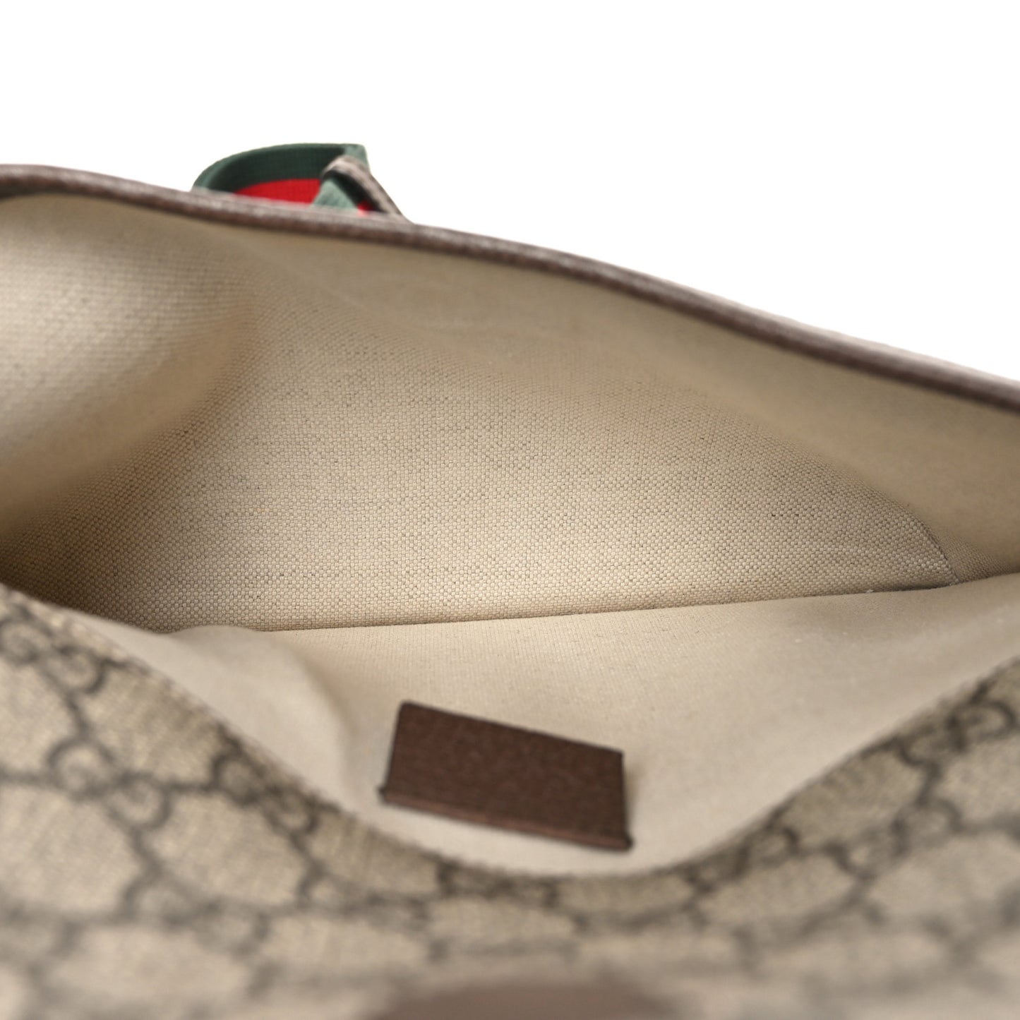 GG Supreme Monogram Neo Vintage Web Belt Bag Brown