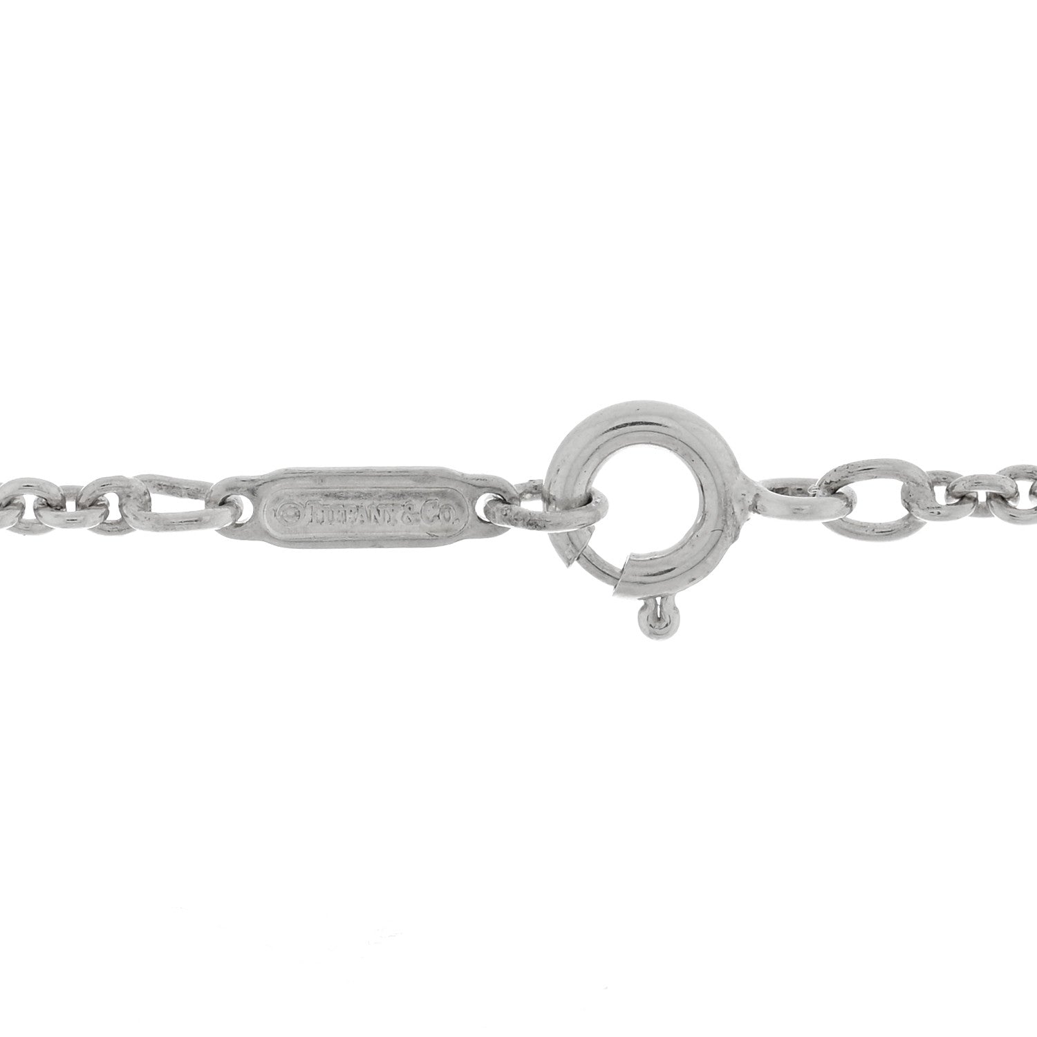 Tiffany Sterling Silver 1837 Open Square Pendant Necklace 5 of 5