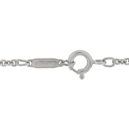 Tiffany Sterling Silver 1837 Open Square Pendant Necklace 5 of 5