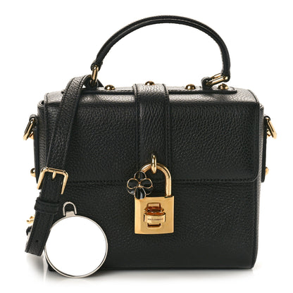 Dolce & Gabbana DOLCE GABBANA Calfskin Miss Bonita Top Handle Bag Black 3 of 10