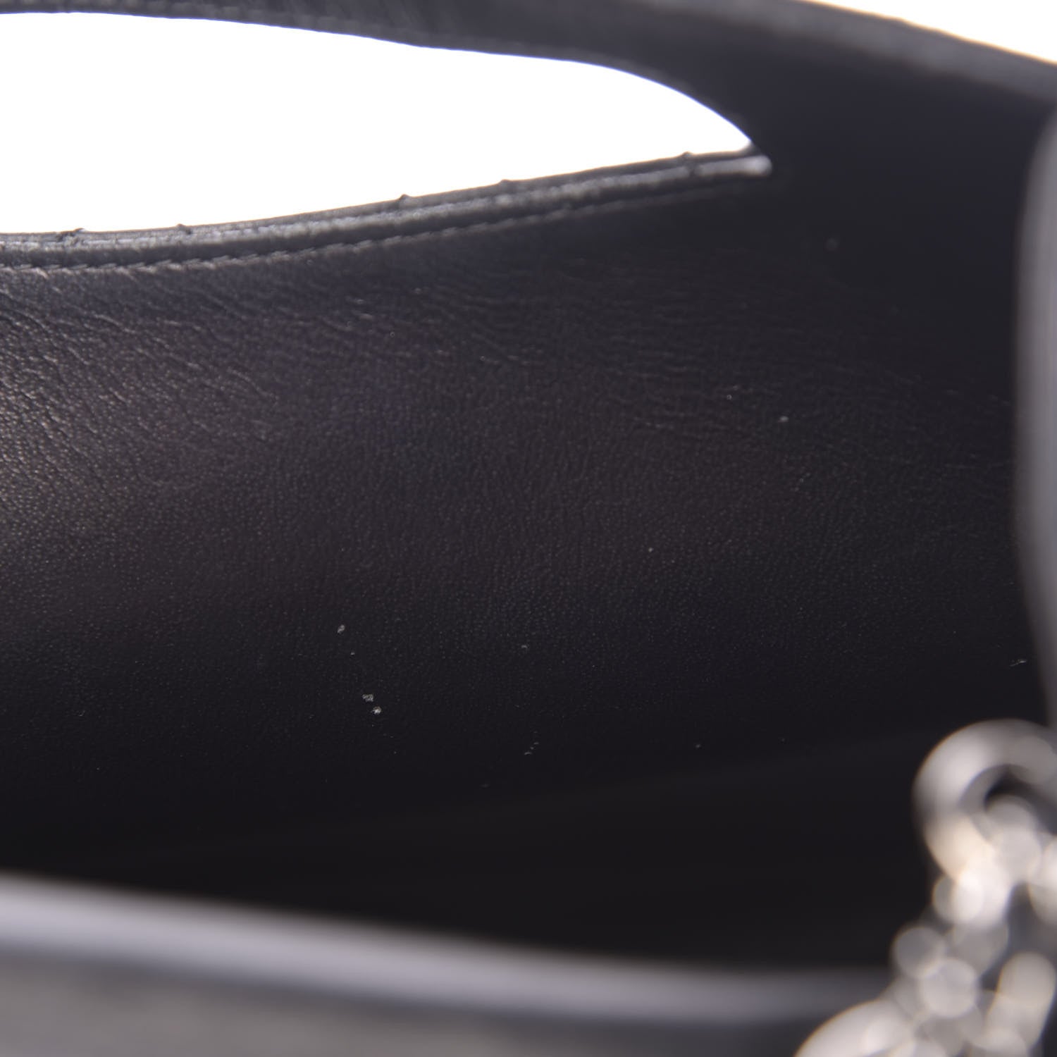 Chanel Lambskin Top Handle Logo Flap Black 17 of 18