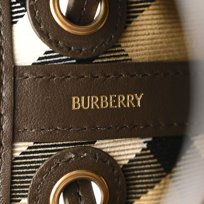 Burberry Check Mini Drawstring Pouch Sand 6 of 12