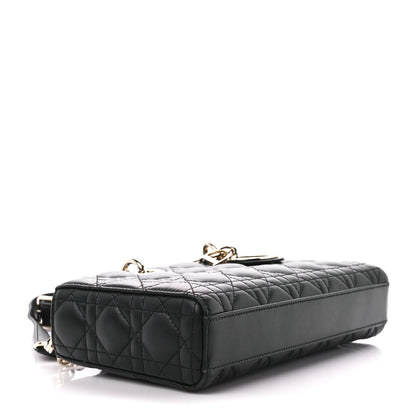 Christian Dior Lambskin Cannage Medium Lady D-Joy Black 4 of 10