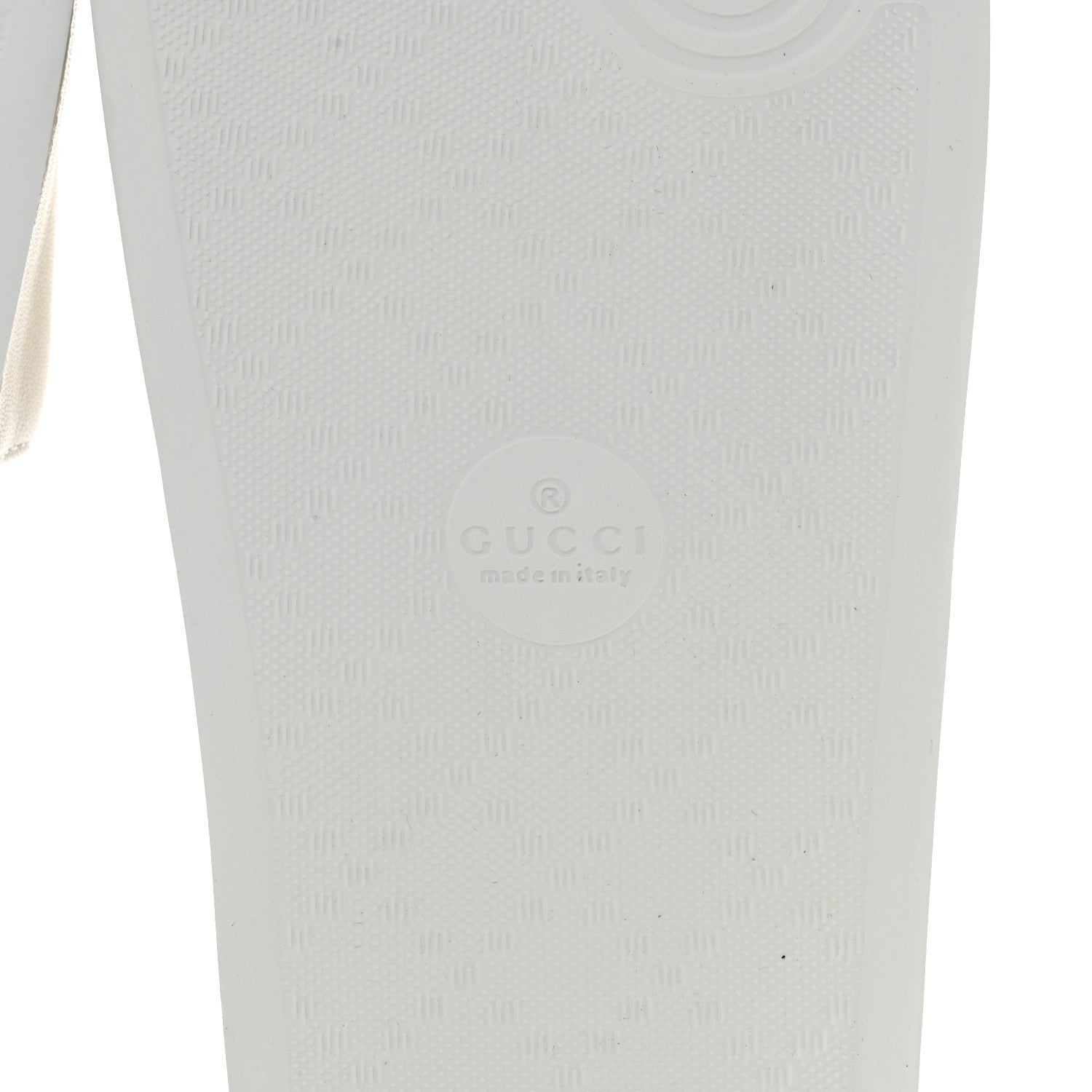 Gucci Nappa Miro Soft Calfskin Womens Interlocking G Slide Sandals 38 White Hibiscus Red 6 of 7