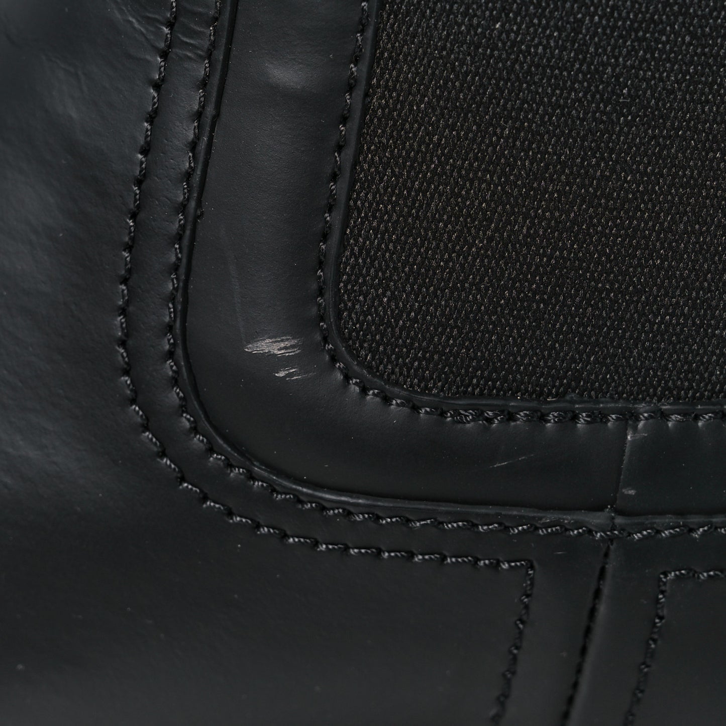 Calfskin Rubber Fendi Force Chelsea Boots 38 Black