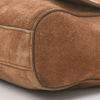 Saint Laurent Smooth Calfskin Suede Medium Reversible Monogram Kate Satchel Light Ochre 10 of 10