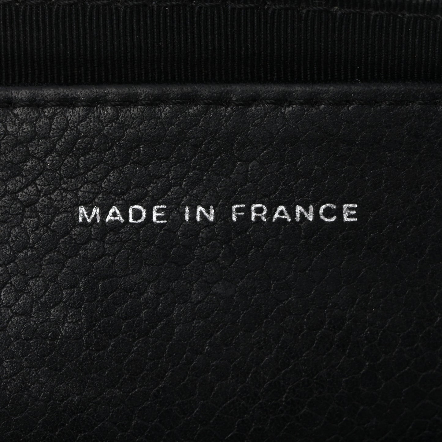 Lambskin Half Moon Wallet On Chain WOC Black