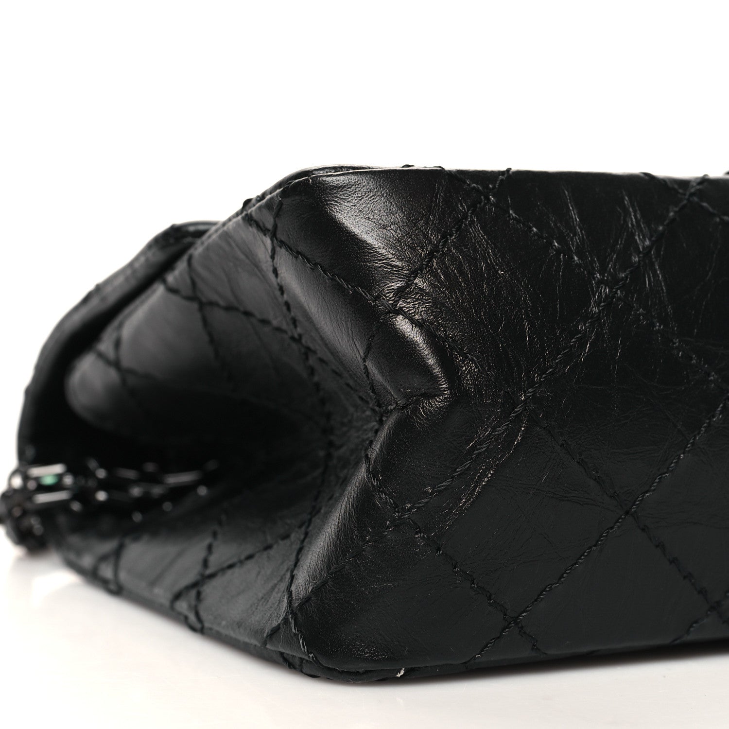 Chanel Aged Calfskin Quilted 2.55 Reissue Mini Flap So Black 9 of 11