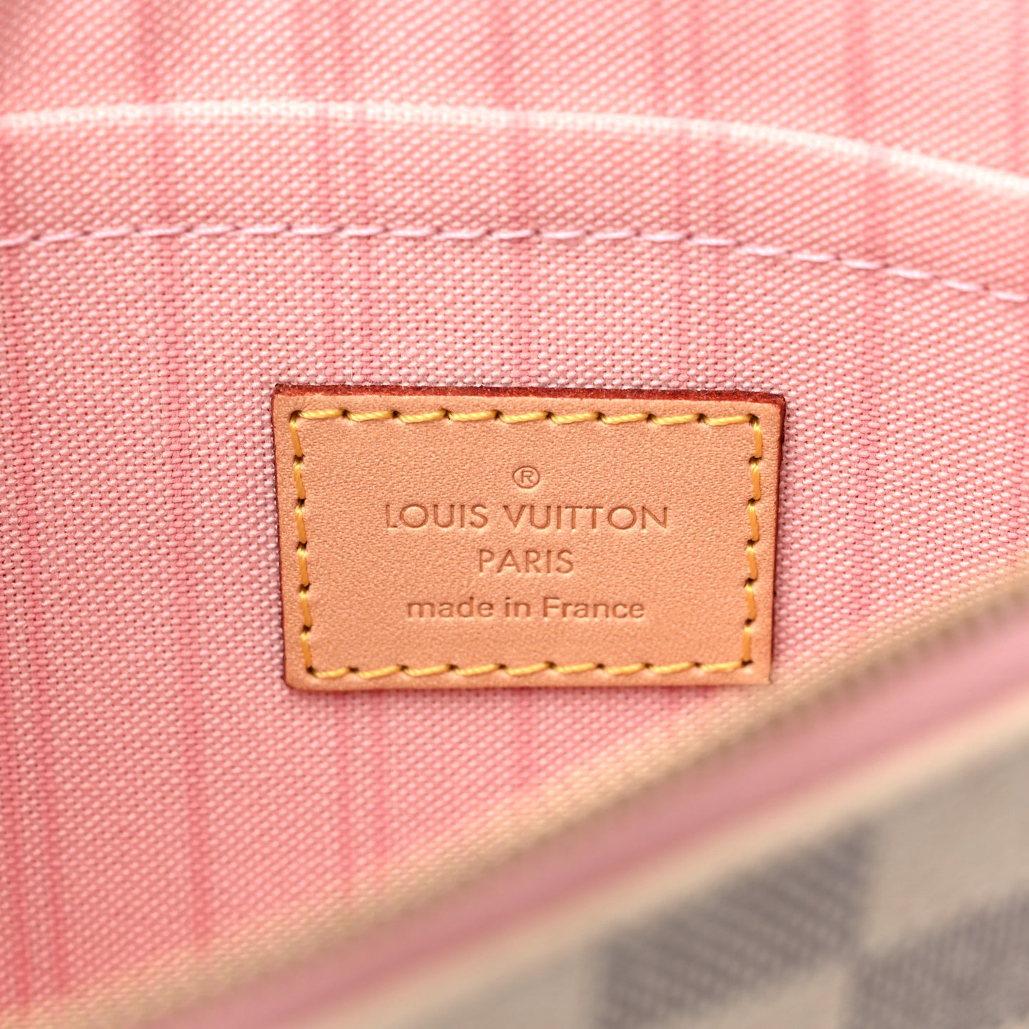 Damier Azur Neverfull MM GM Pochette Rose Ballerine