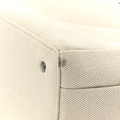 Valentino Garavani Canvas Atelier 05 Plisse Edition Medium Tote Bag Naturale 13 of 14