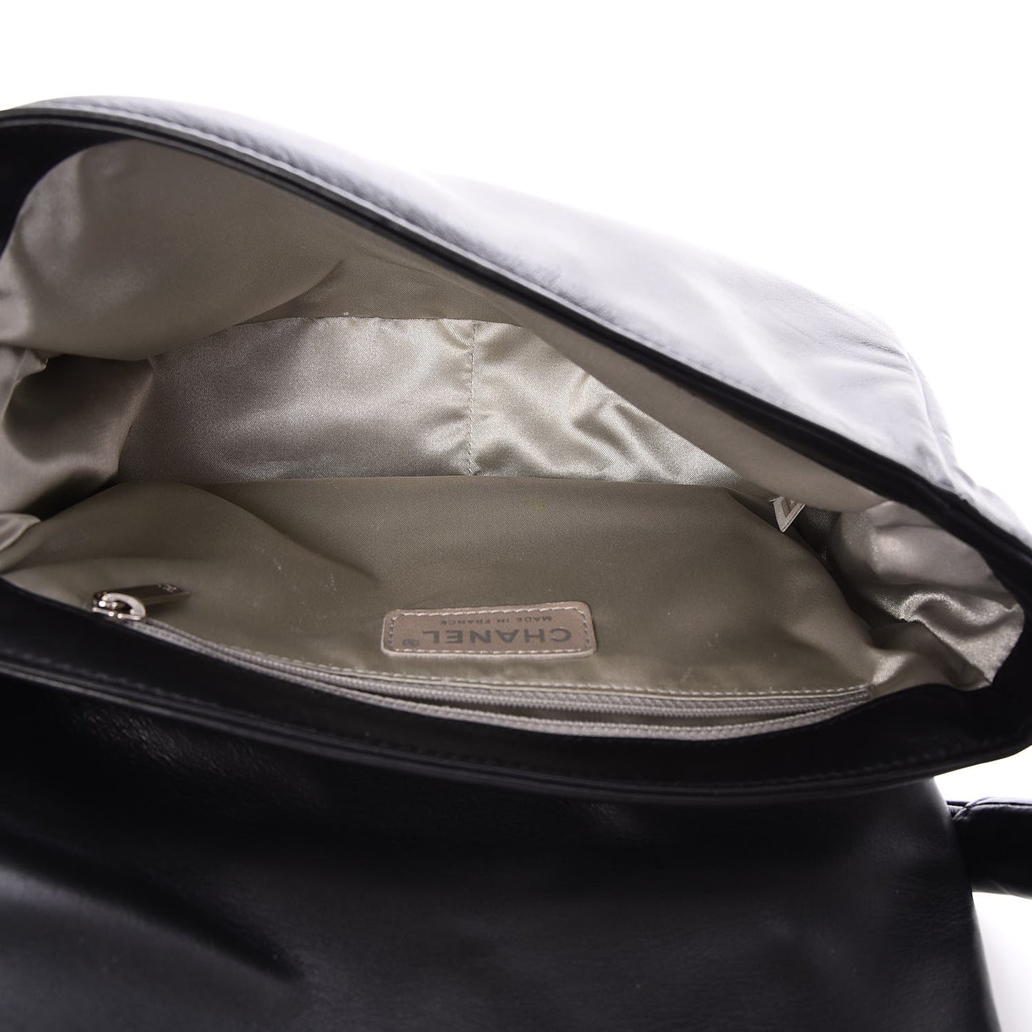 Lambskin Quilted Flap Bag Black
