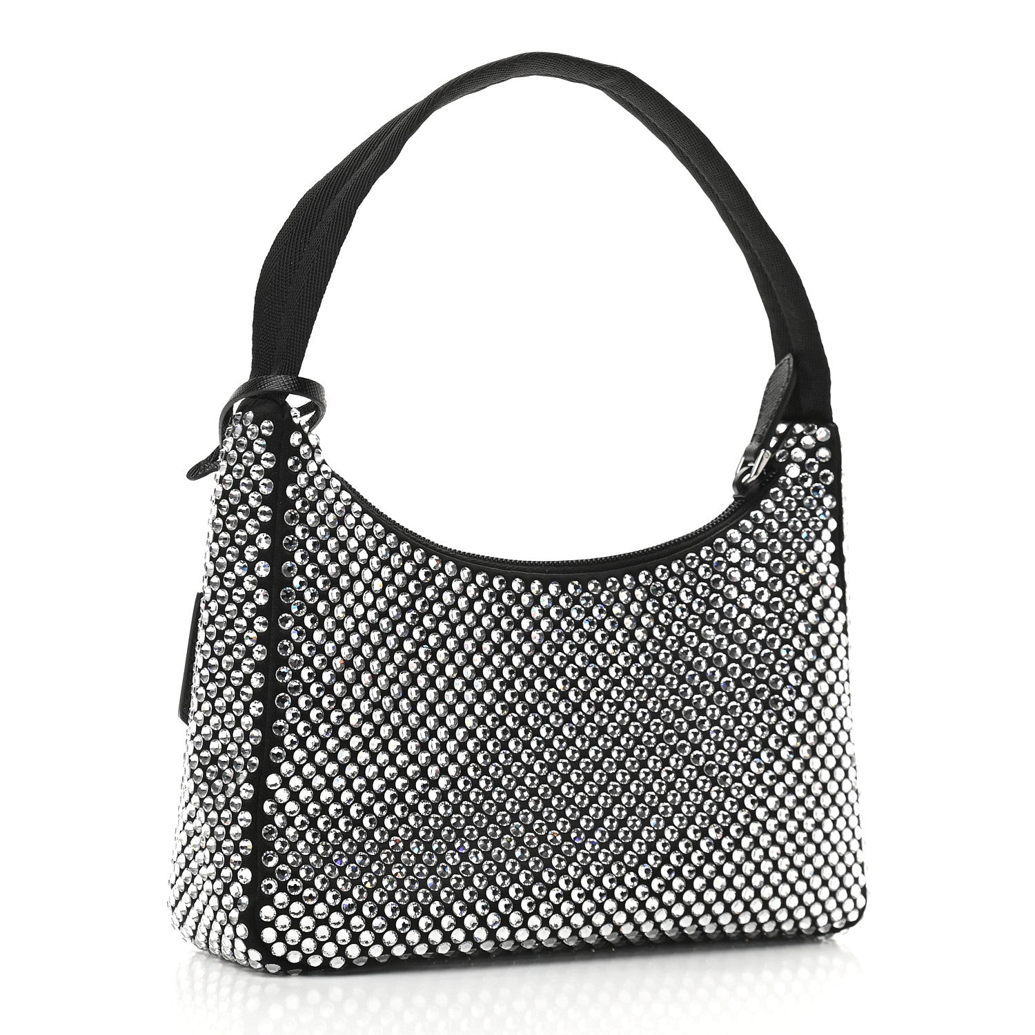 Prada Satin Crystal Mini Re-Edition 2000 Bag Cristal 3 of 8