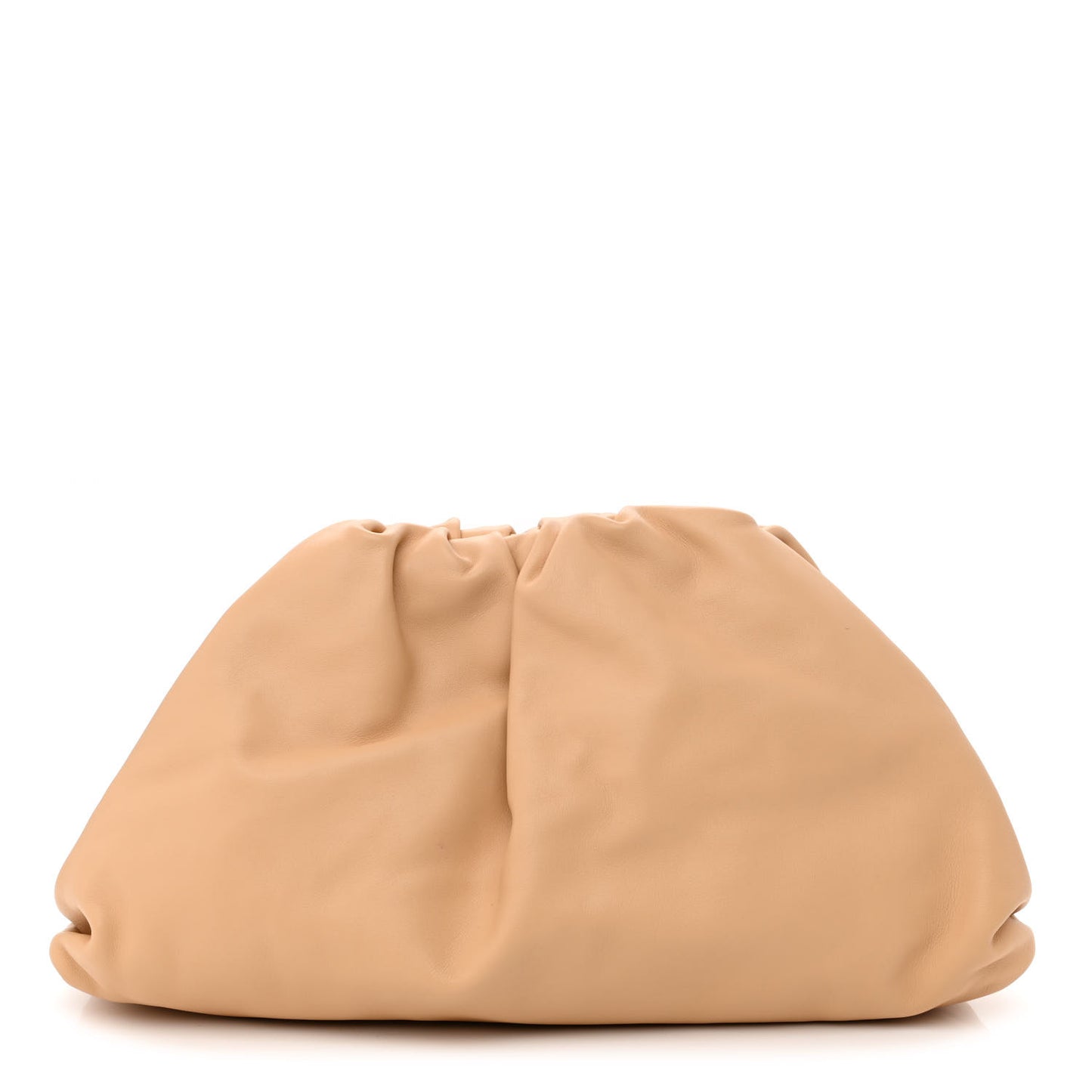 Smooth Butter Calf The Pouch Oversized Clutch Nude
