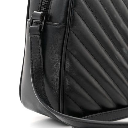 Saint Laurent Calfskin Matelasse Monogram Monochrome Lou Camera Bag Black 11 of 15