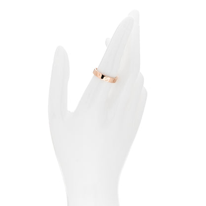 Cartier 18K Pink Gold Diamond LOVE Wedding Band Ring 55 7.25 2 of 4