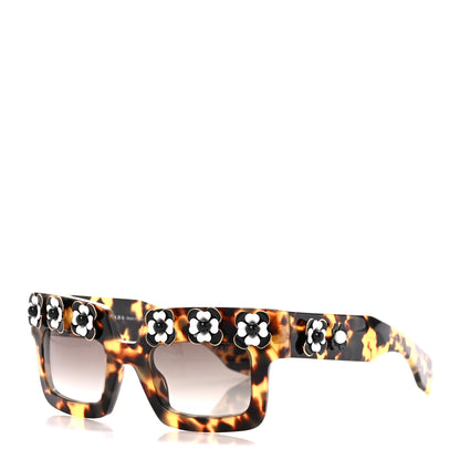 Prada Acetate Flower Poeme Sunglasses SPR25P Tortoise 1 of 9