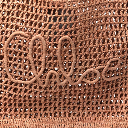 Chloe Raffia Summer Banana Tote Summery Beige 7 of 10