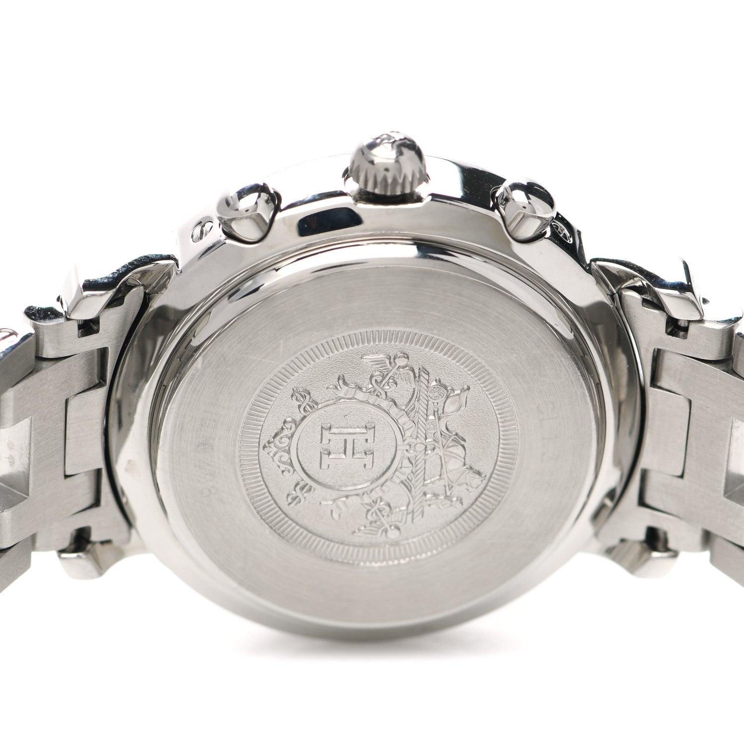 Hermes Stainless Steel 31mm Clipper Chronograph Quartz Watch 8 of 8