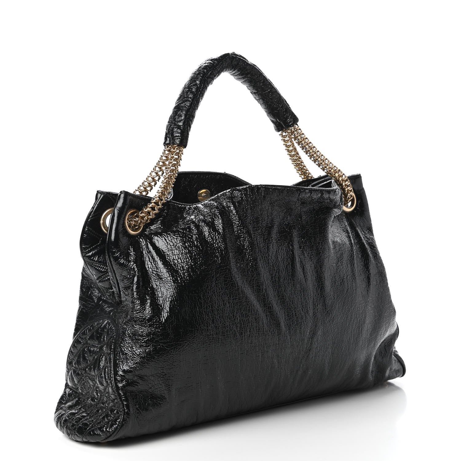 Chanel Vinyl Rodeo Tote Black 3 of 14