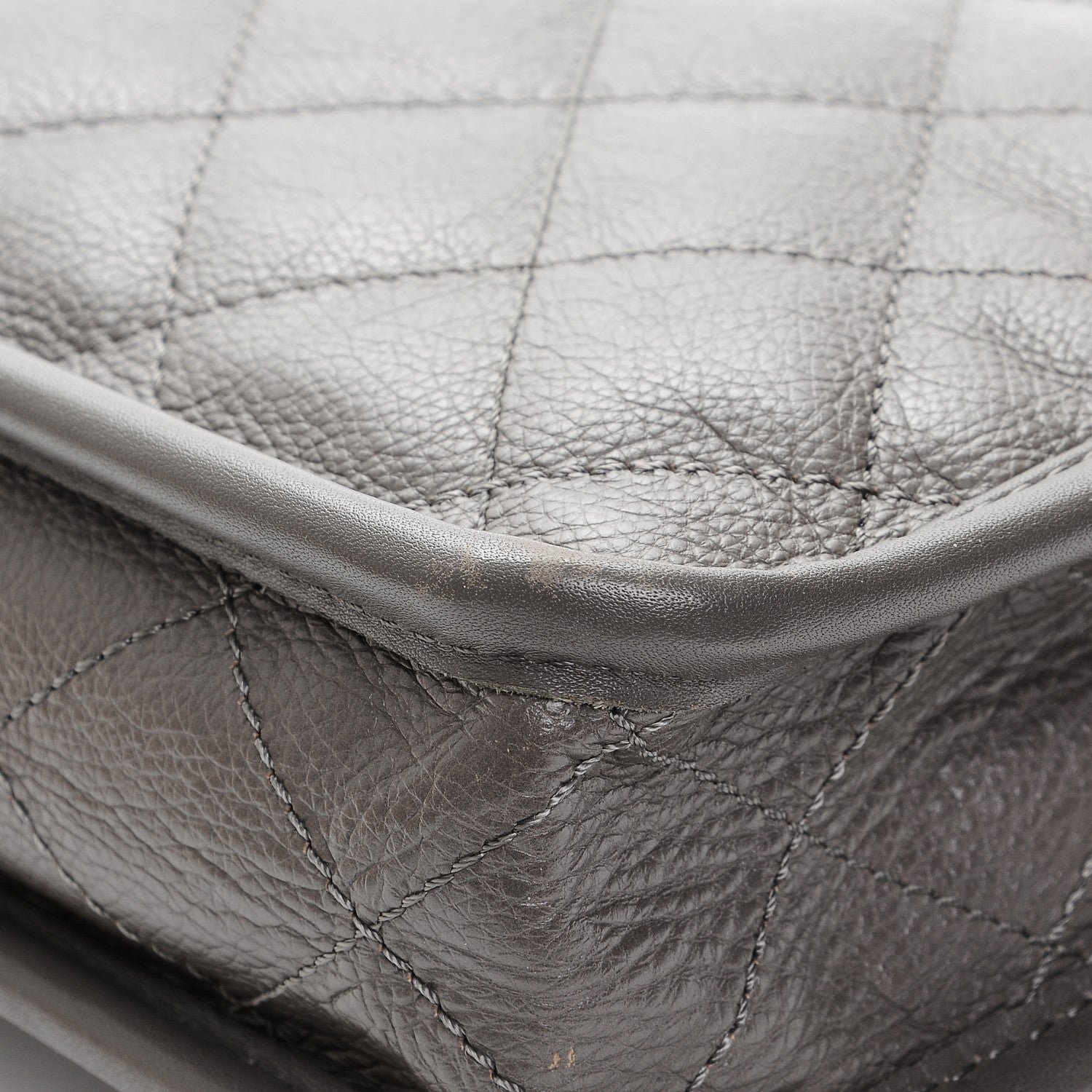 Chanel Calfskin Quilted Mini French Riviera Flap Grey 11 of 11