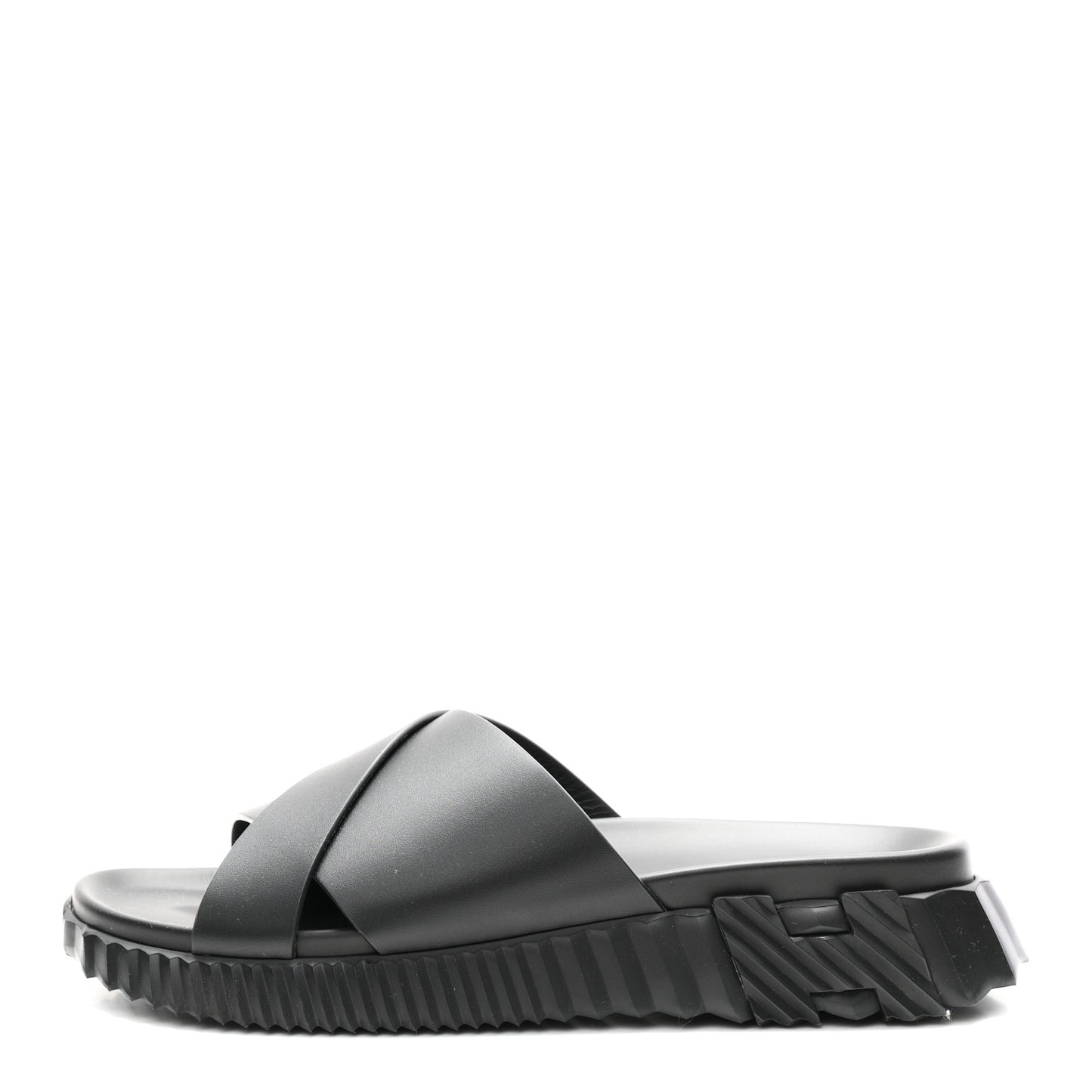 Nappa Mens Infra Sandals 42 Black