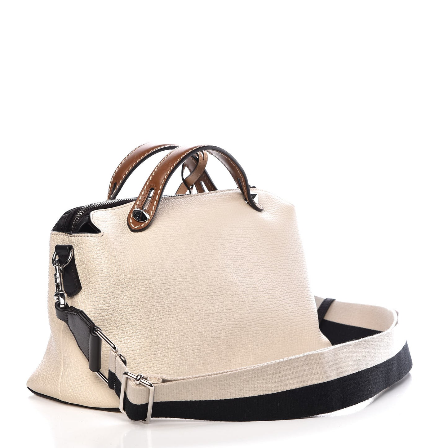 Vitello Sierra Morfeus Dolce Striped Strap Medium By The Way Boston Bag Camelia Ebano Multicolor