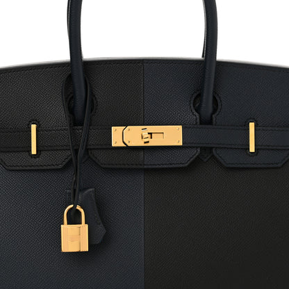 Hermes Epsom Casaque Birkin Sellier 30 Bleu Indigo Black Bleu Frida 7 of 11