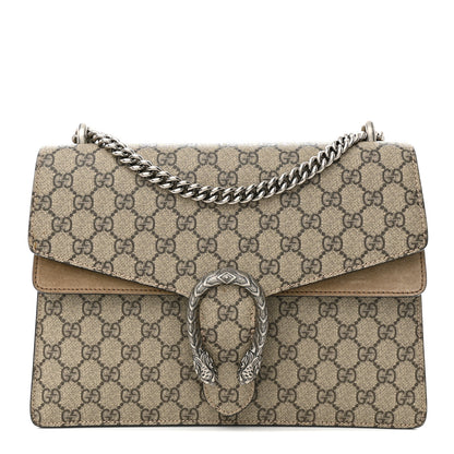 Gucci GG Supreme Monogram Medium Dionysus Shoulder Bag Taupe 1 of 16