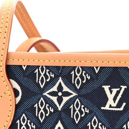 Louis Vuitton Jacquard Since 1854 Neverfull MM Blue 11 of 15