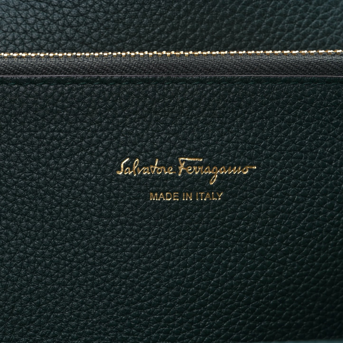 Hammered Calfskin Small Studio Rock Bag Dark Green