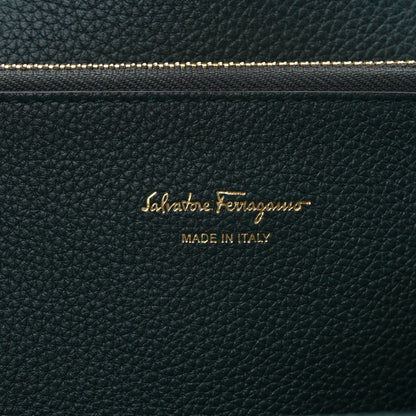 Salvatore Ferragamo Hammered Calfskin Small Studio Rock Bag Dark Green 5 of 8
