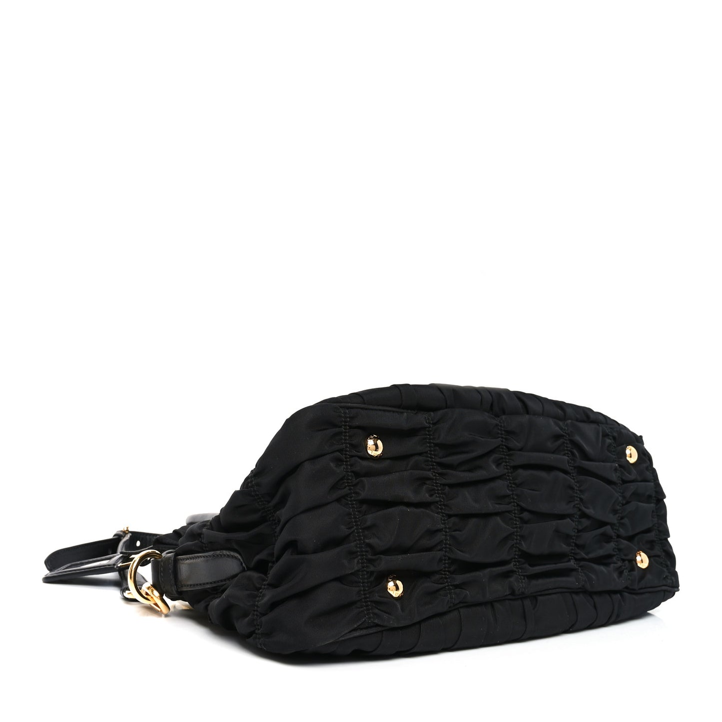 Tessuto Nylon Gaufre Tote Black