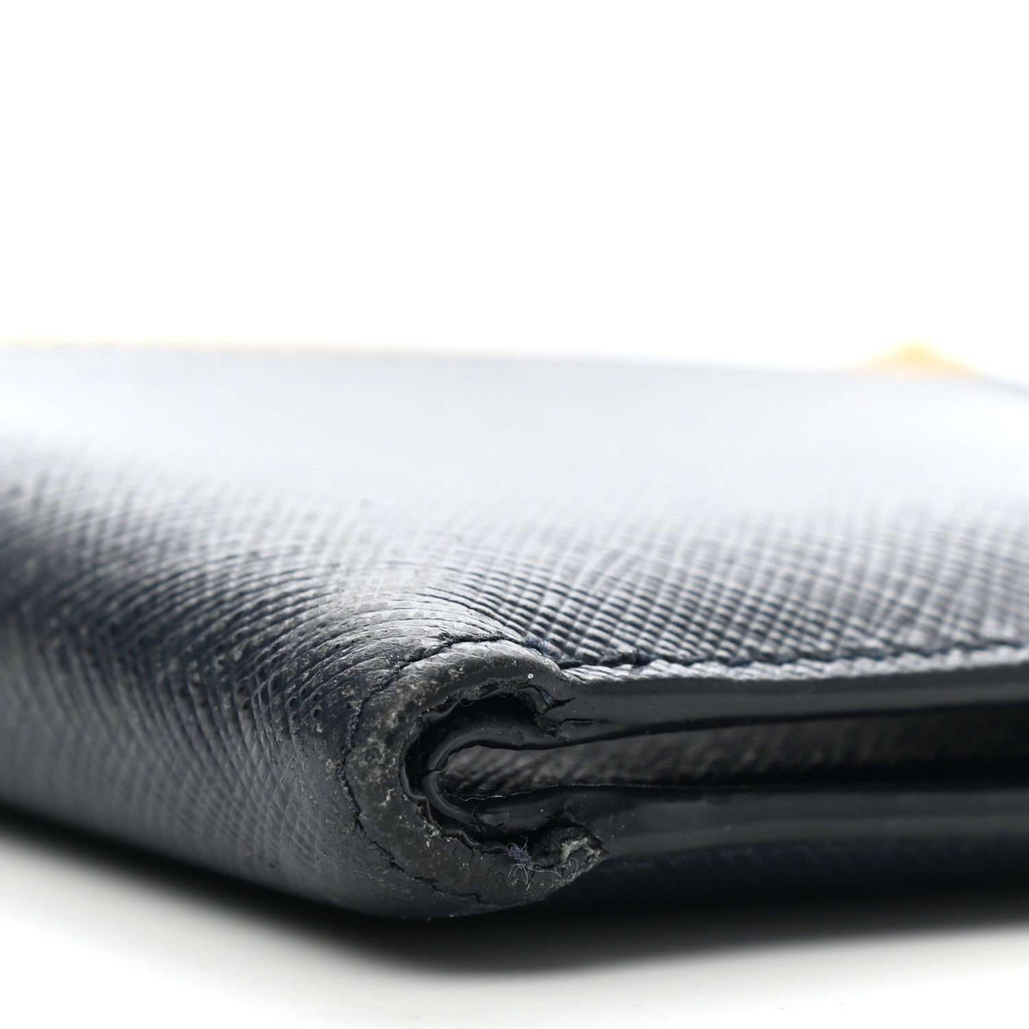 Prada Saffiano Bi-Fold Wallet Baltico Girasole 9 of 10