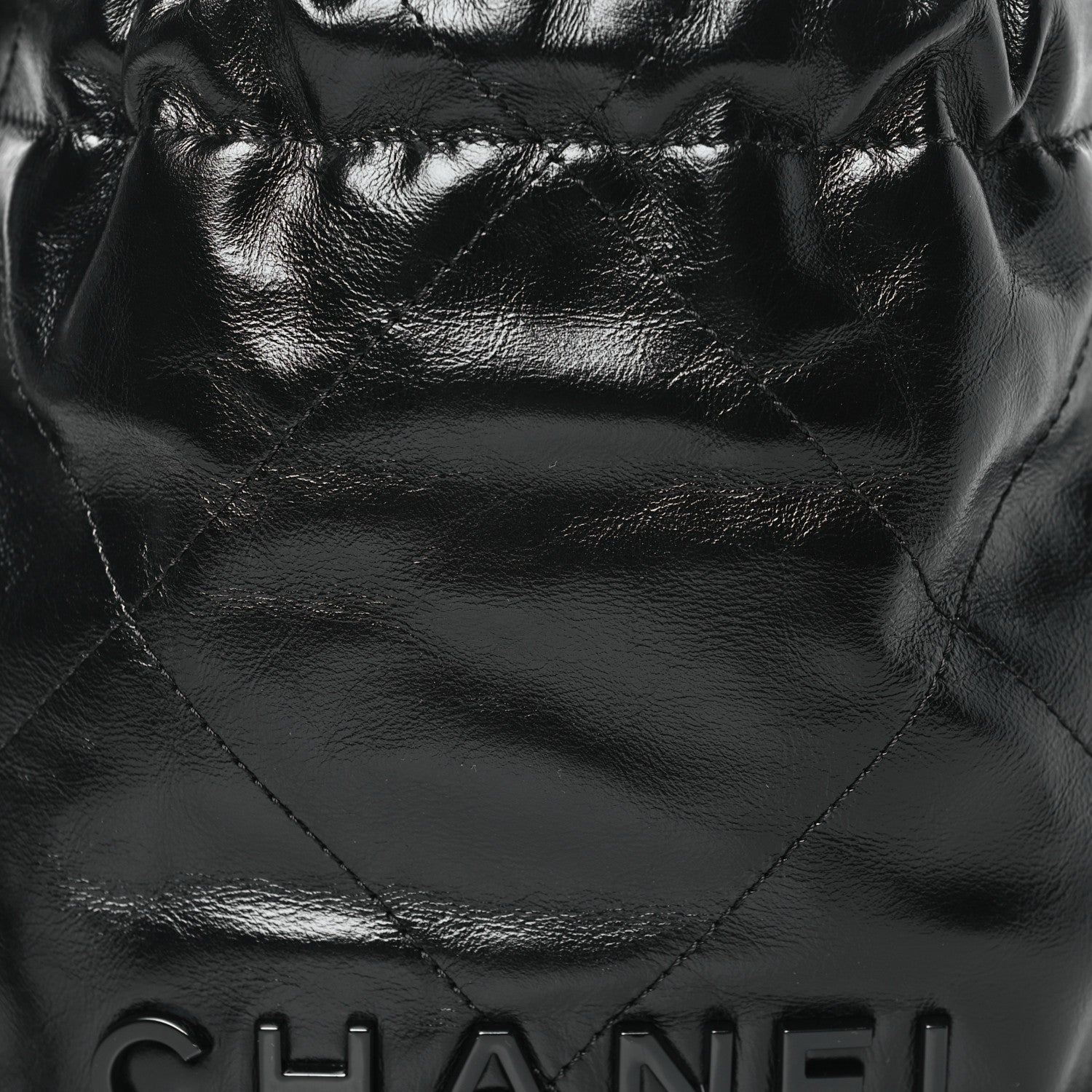 Chanel Shiny Calfskin Quilted Mini Chanel 22 So Black 8 of 10