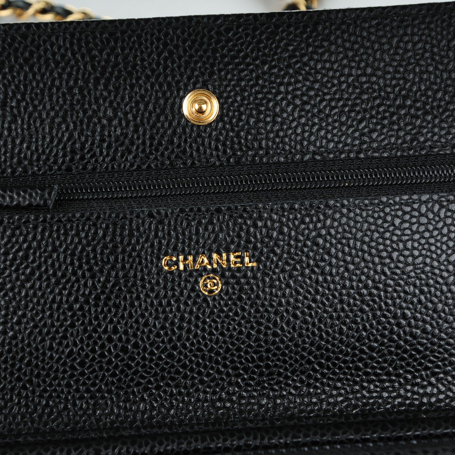 Chanel Caviar Quilted Wallet On Chain WOC Black 6 of 8