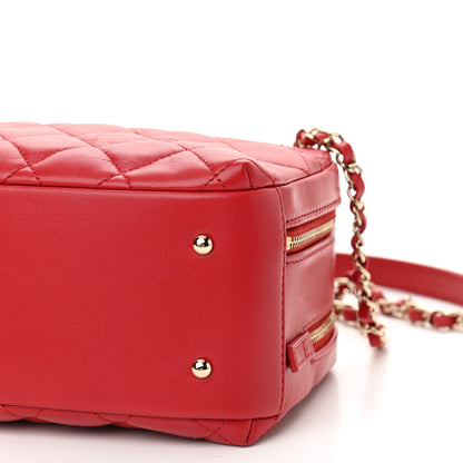 Chanel Lambskin Quilted Small Trendy CC Bowling Bag Red 11 of 12