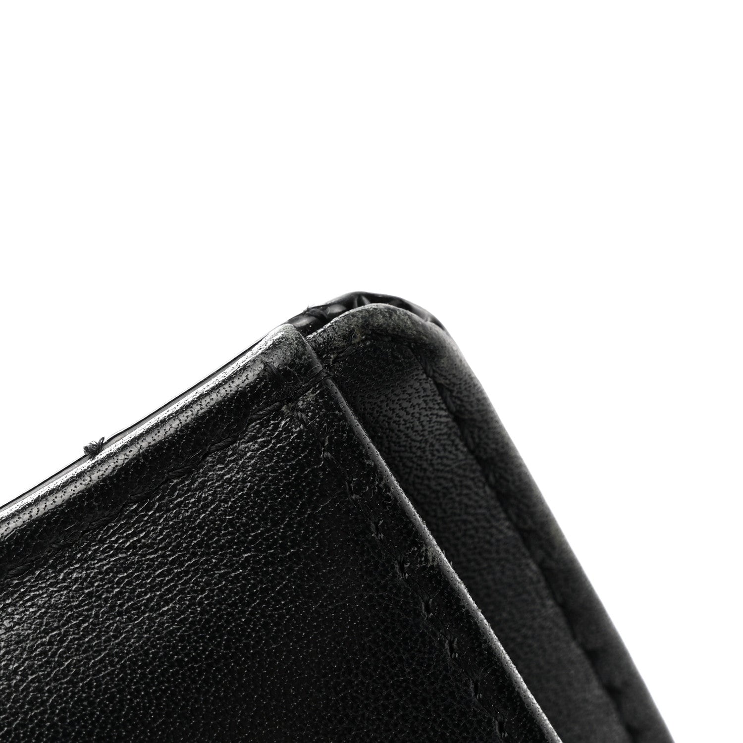 Chanel Patent Calfskin Quilted Yen Wallet Black 11 of 12