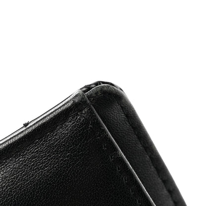 Chanel Patent Calfskin Quilted Yen Wallet Black 11 of 12