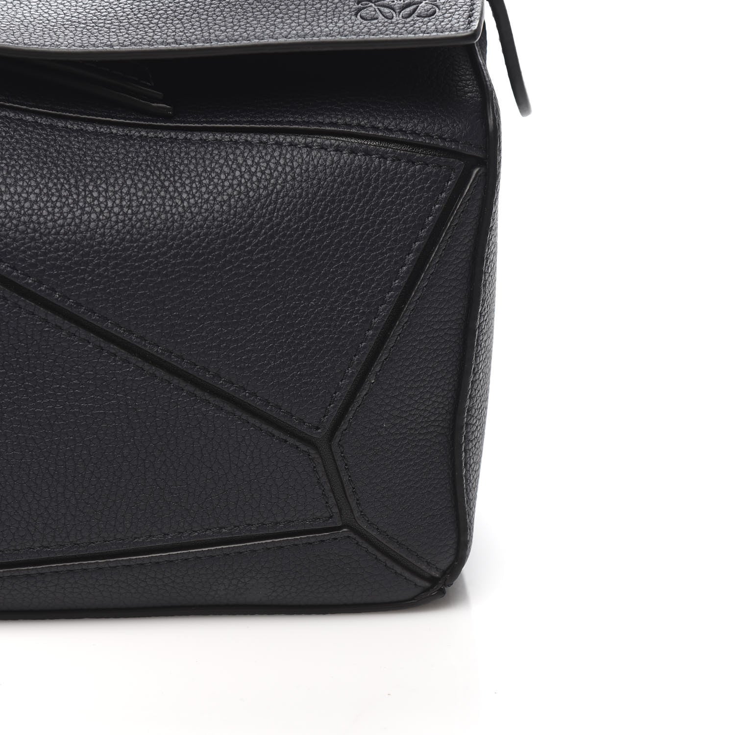 Loewe Calfskin Small Puzzle Bag Midnight Blue Black 9 of 9