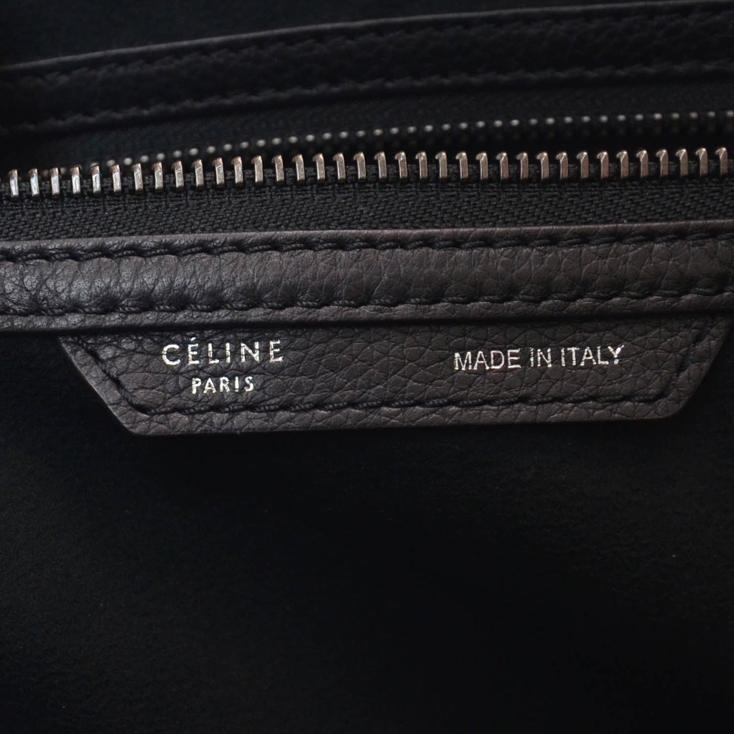 Drummed Calfskin Mini Luggage Black