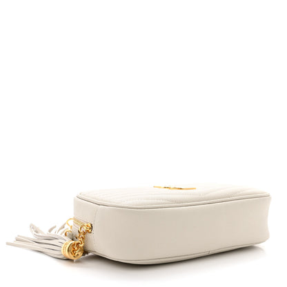 Saint Laurent Grain De Poudre Matelasse Monogram Mini Lou Camera Bag Crema Soft 4 of 11