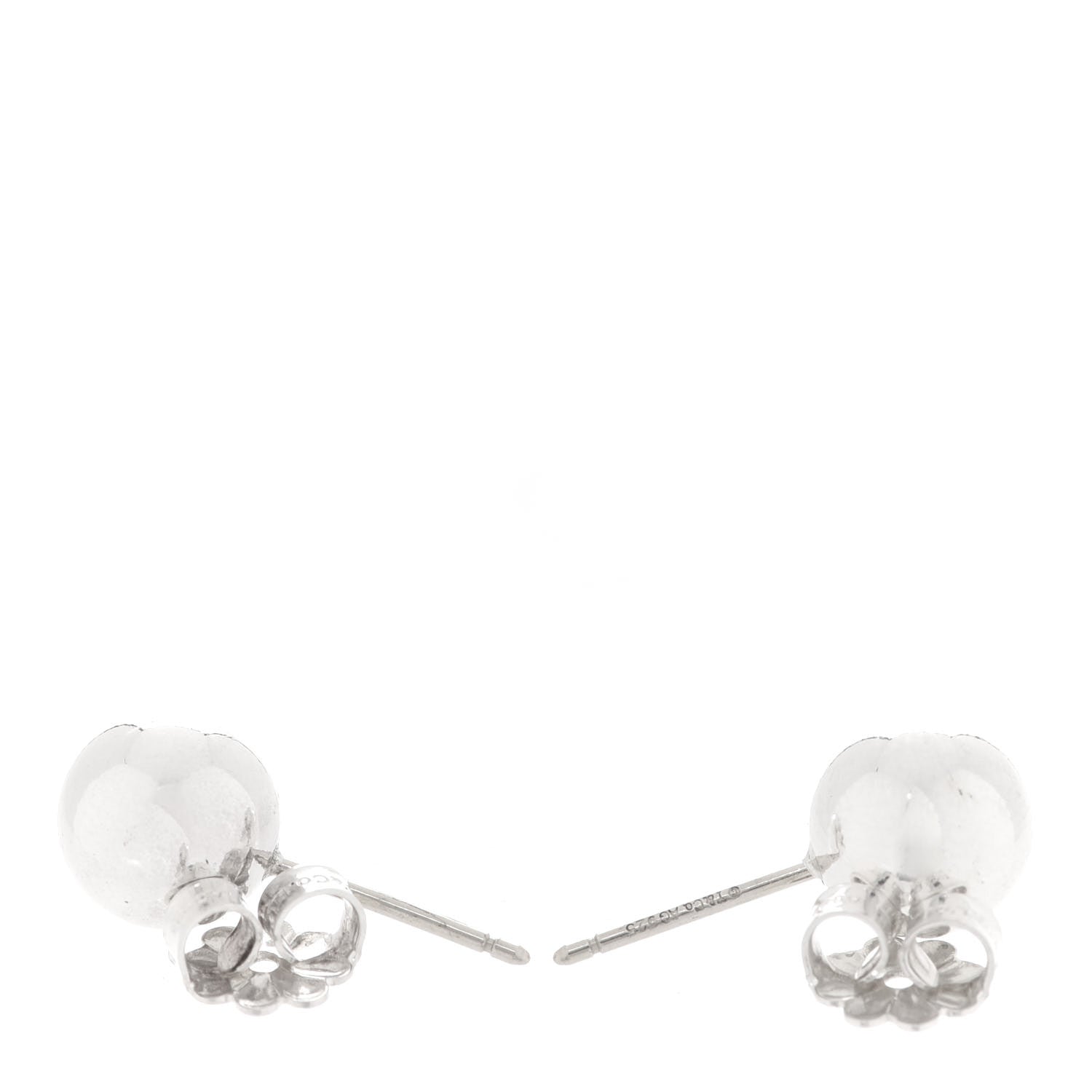 Tiffany Sterling Silver 8mm HardWear Ball Earrings 3 of 6
