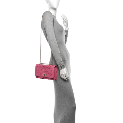 Valentino Garavani Nappa Lace Girello Flap Pop Fuxia 2 of 14