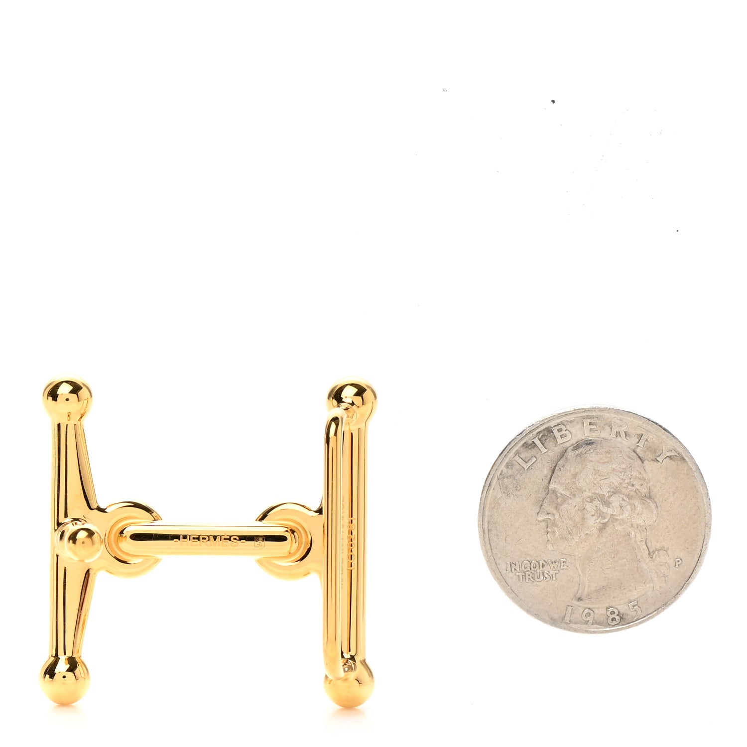 Hermes Permabrass 24mm Mors H Belt Buckle Gold 2 of 4