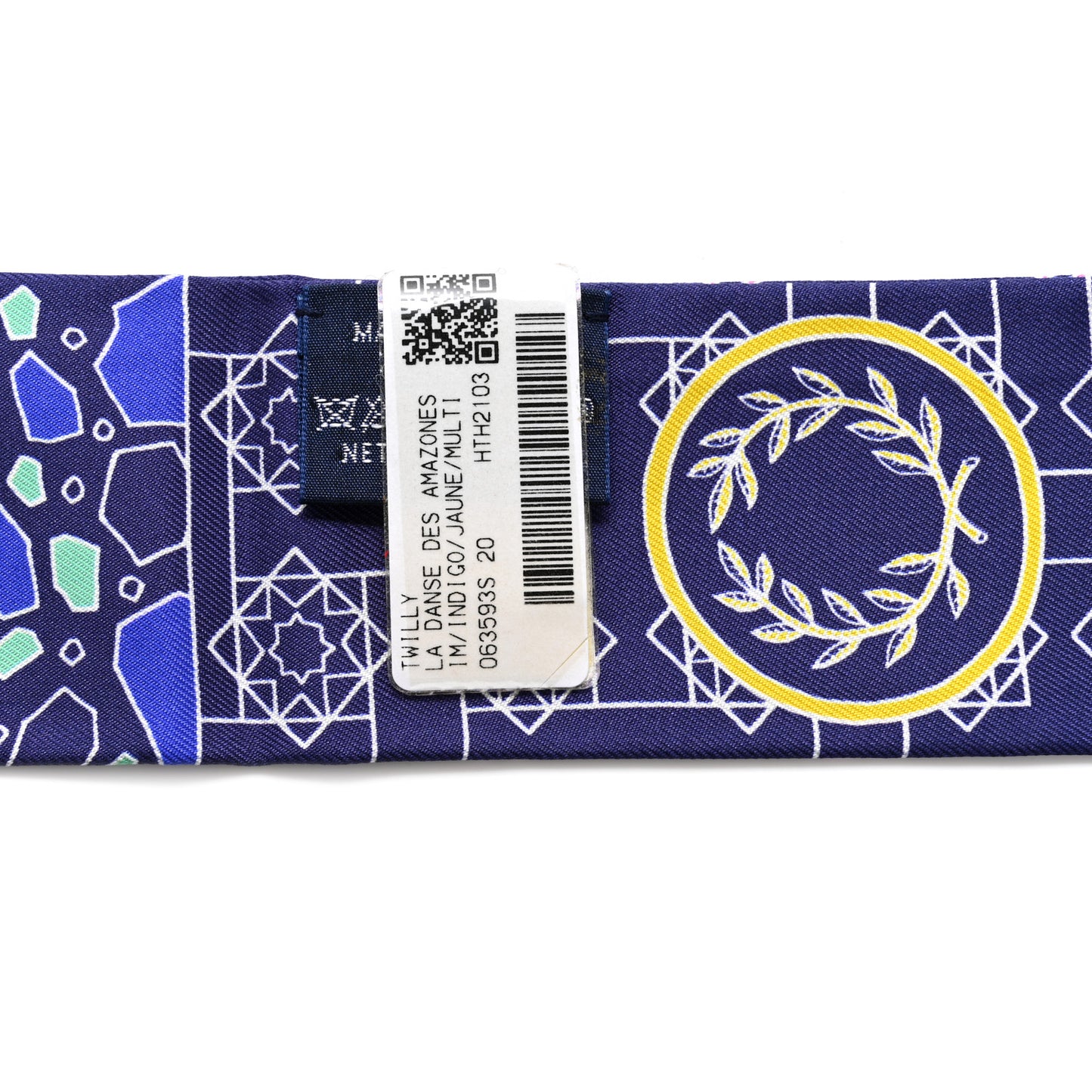 Silk La Danse Des Amazones Twilly Indigo Jaune Multicolor