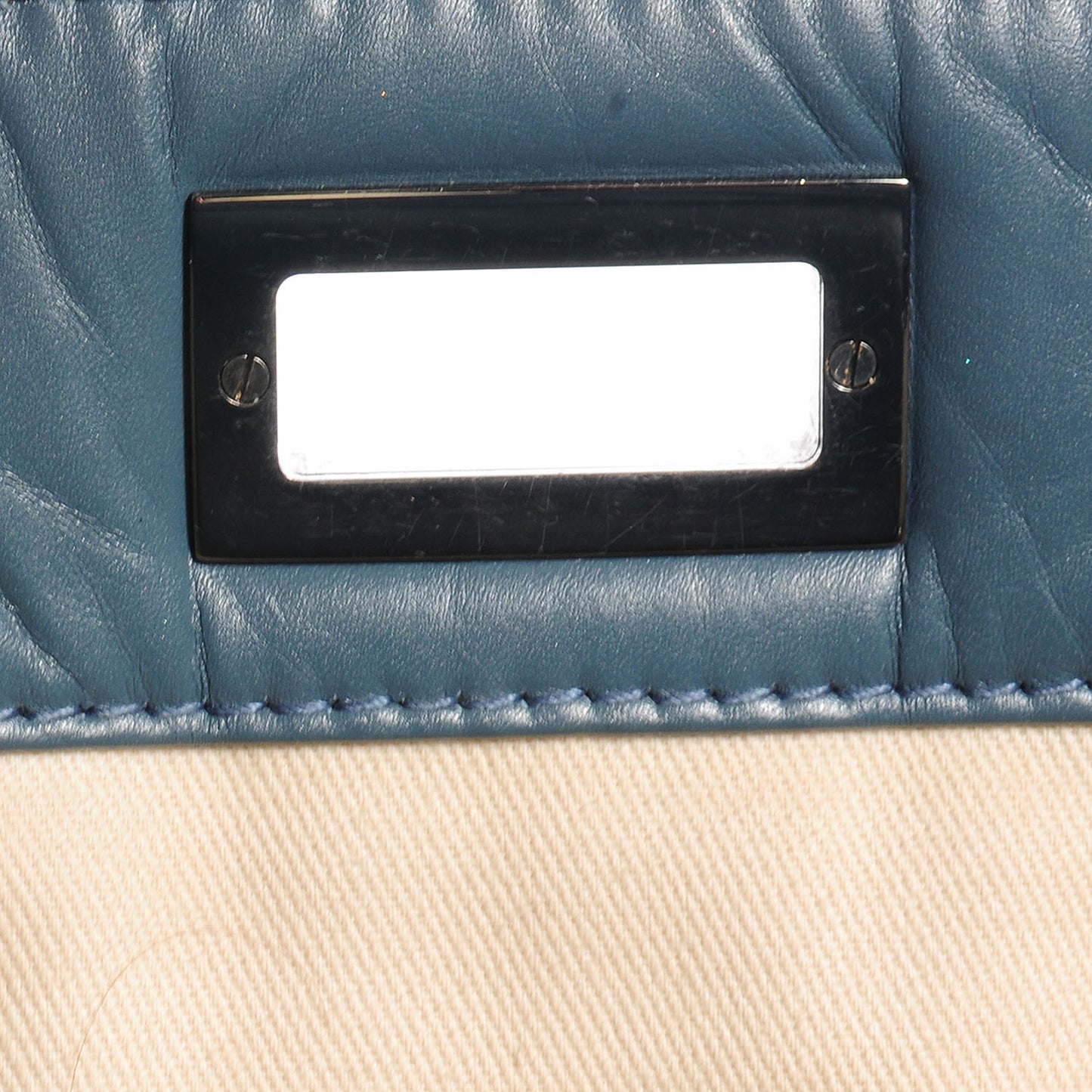 Aged Calfskin Reissue 2.55 Tote Blue