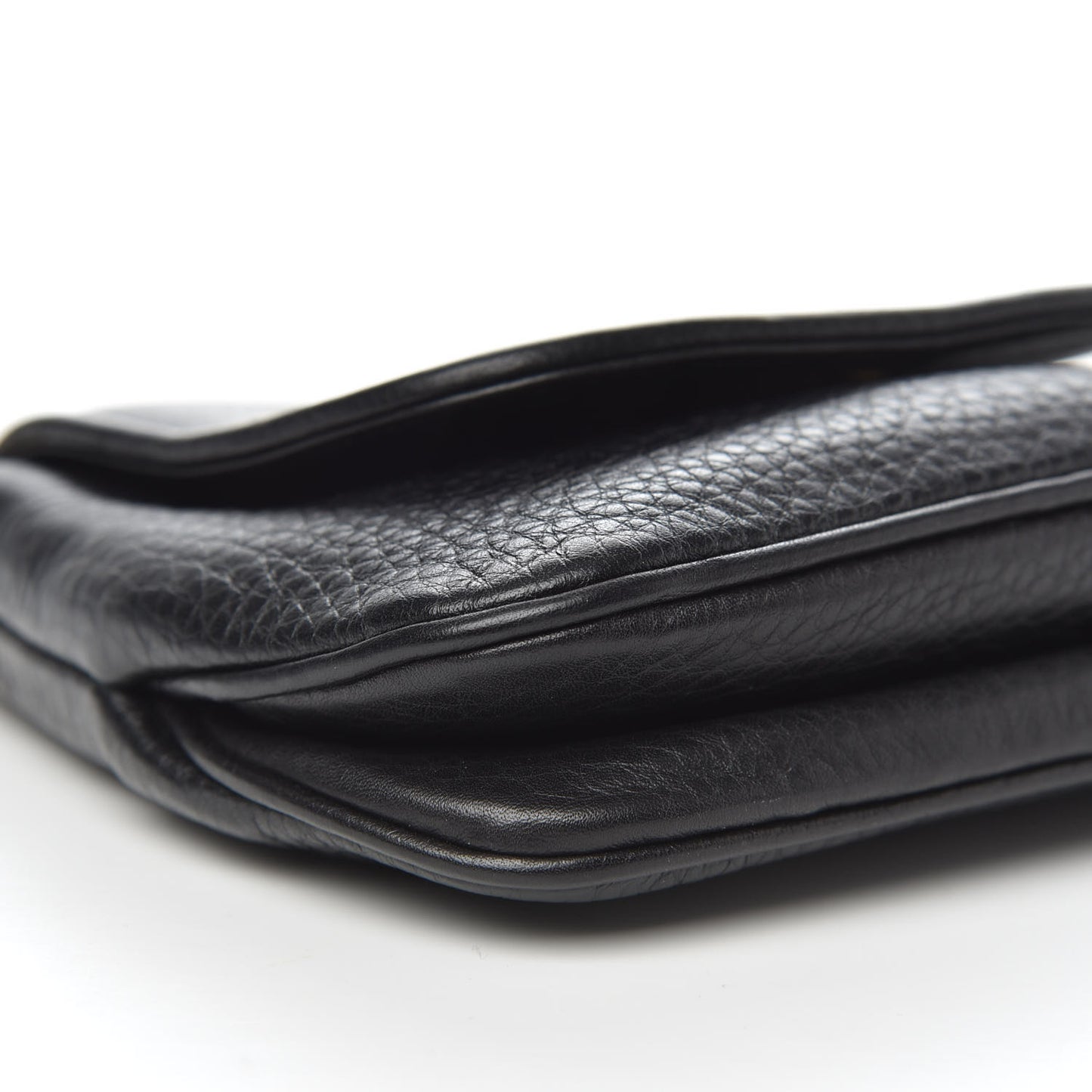 Pebbled Calfskin Small 1973 Chain Shoulder Bag Black