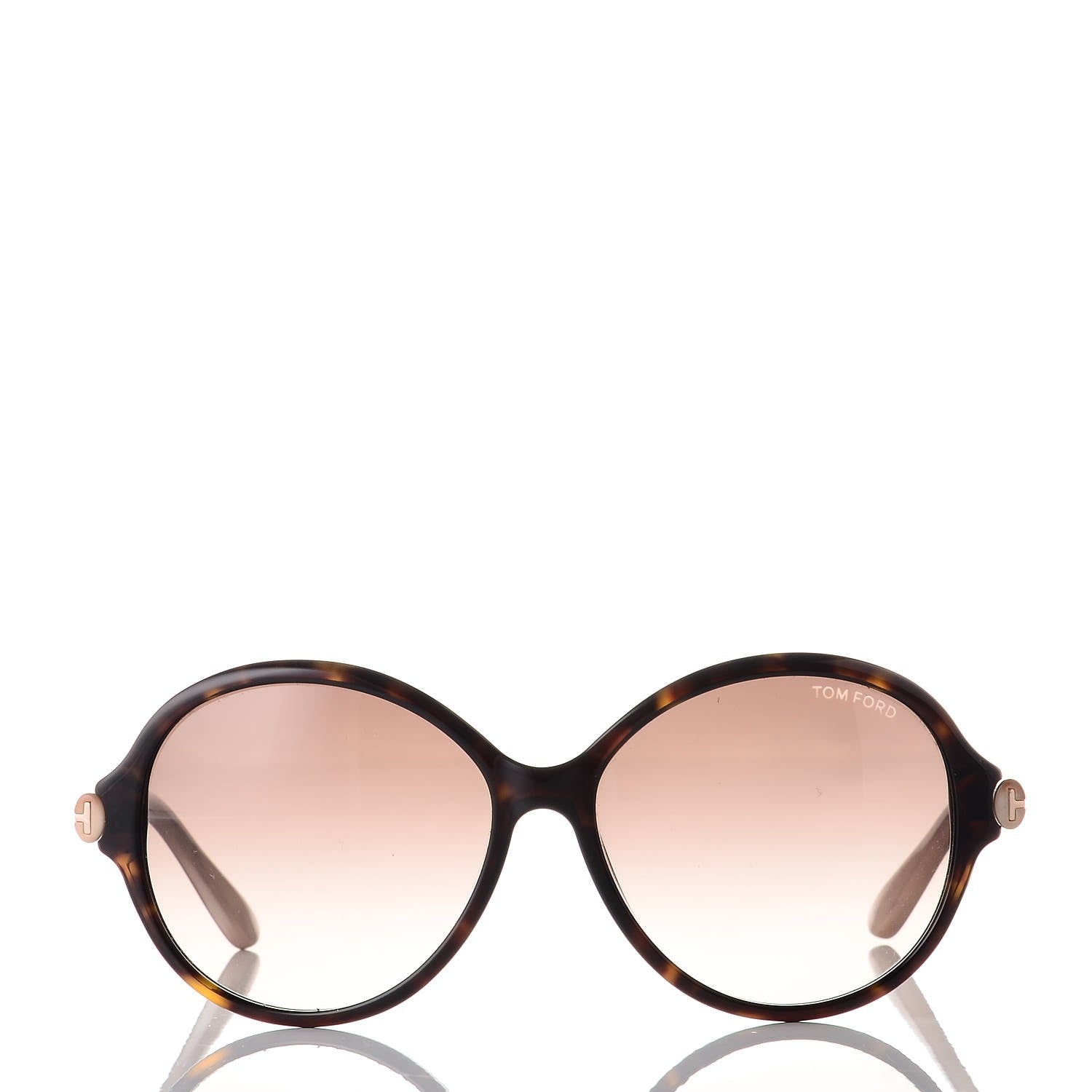 Tom Ford Round Milena Sunglasses TF343 Havana 2 of 7